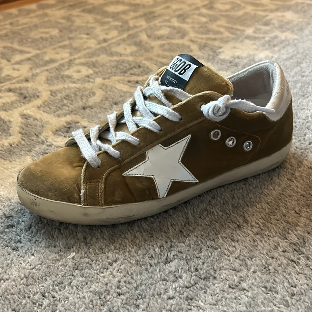 Golden Goose Superstar velvet trainers